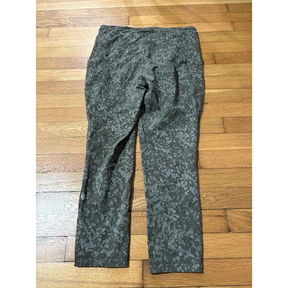 Lululemon Size 12 Swift Speed High-Rise Tight 25” Green Speckle - Picture 3 of 5